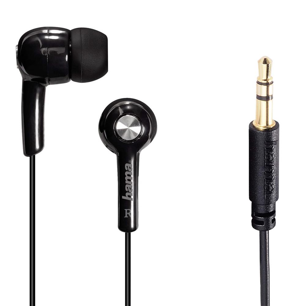 IN-EAR Kopfhörer BASIC4MUSIC Schwarz 1,2 m Kabel 3,5 mm Stecker 184003 von Hama 00184003abb.jpg