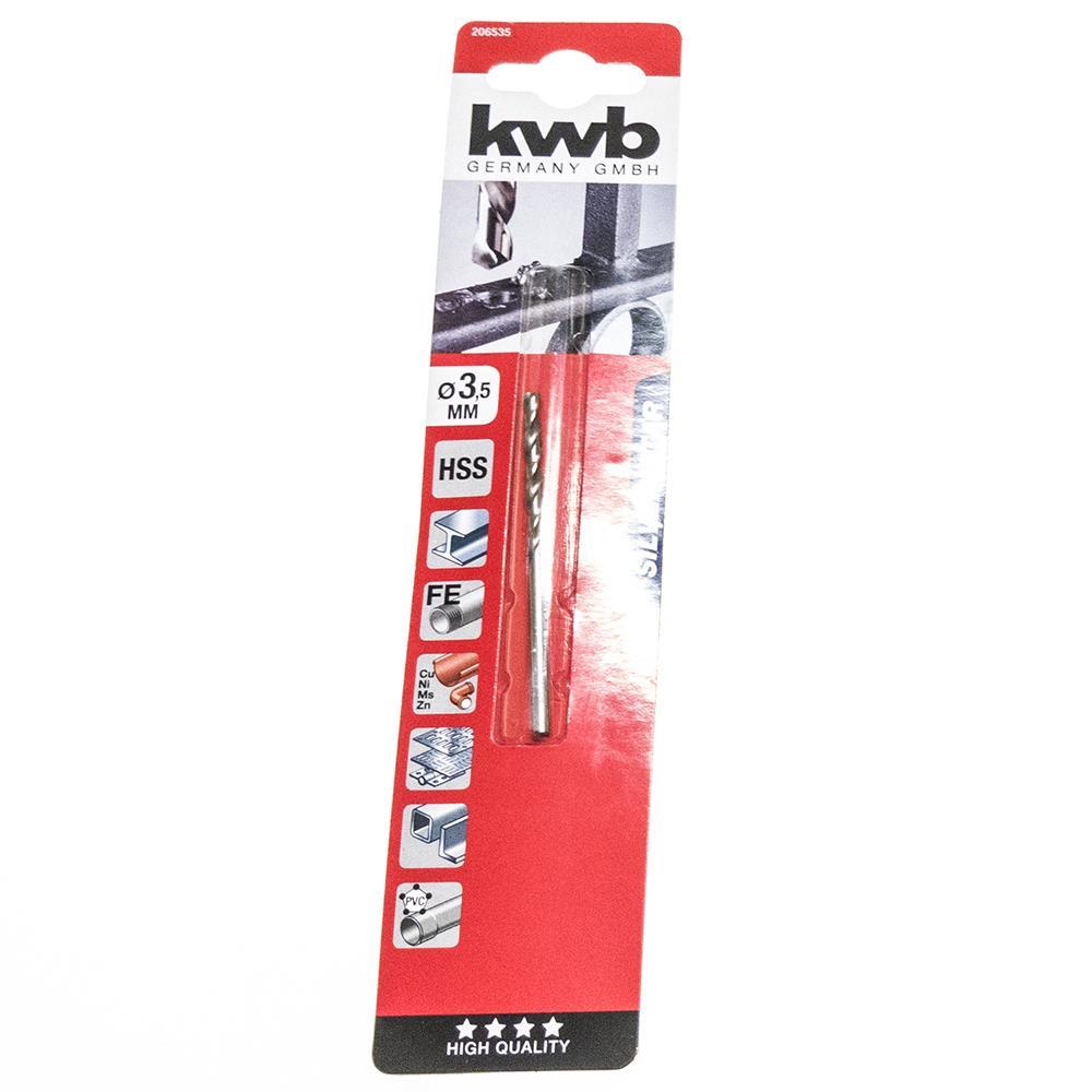 KWB HSS-Spiralbohrer Silver Star Ø 3,5 mm, 135°, rechtsschneidend 206535 206535.jpg