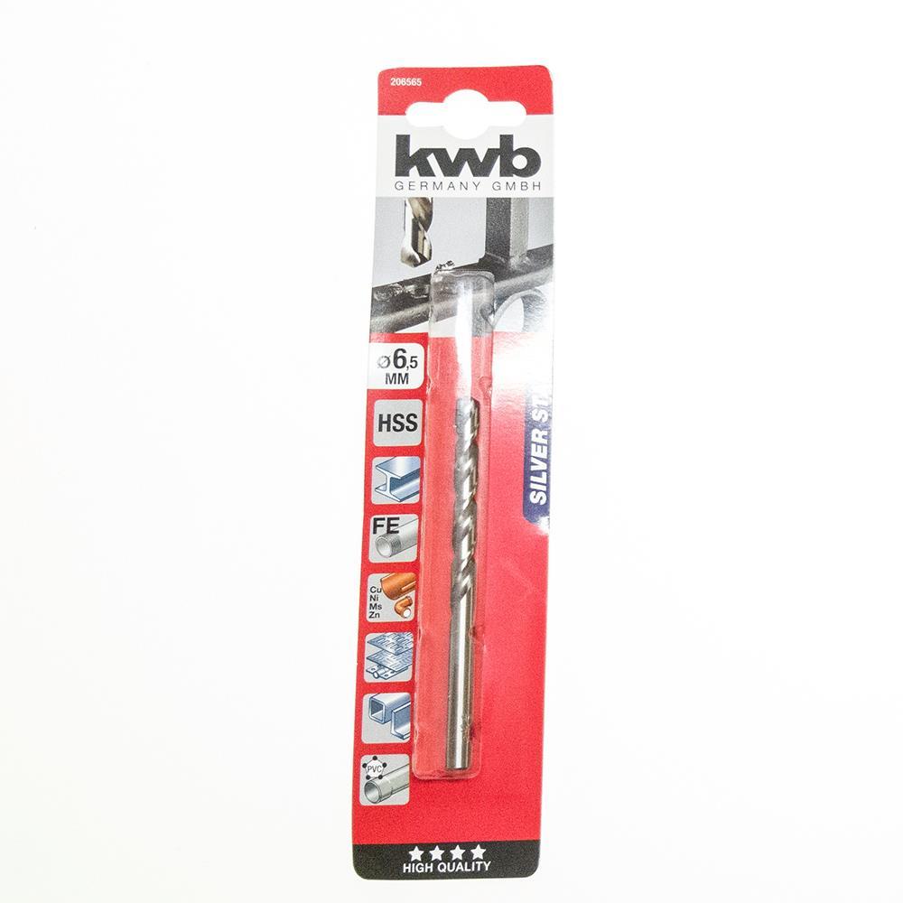 KWB HSS-Spiralbohrer Silver Star Ø 6,5 mm, 135°, rechtsschneidend 206565 206565.jpg