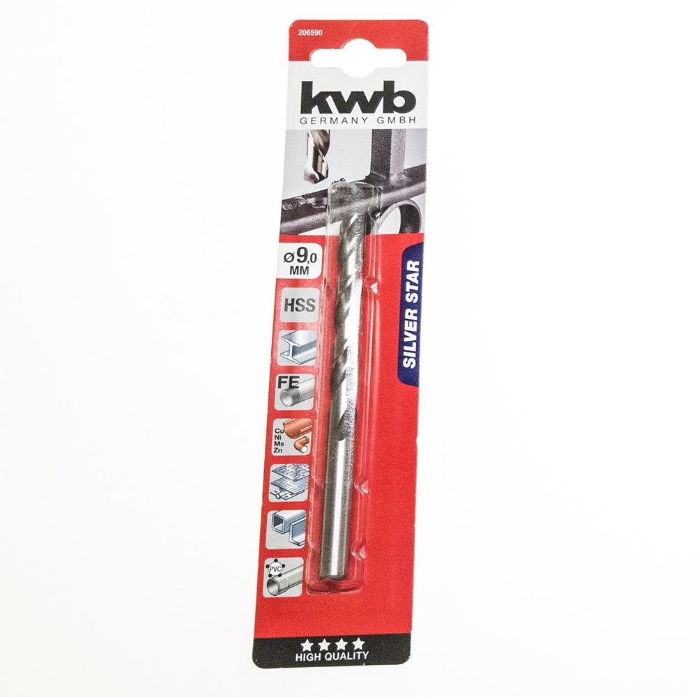 KWB HSS-Spiralbohrer Silver Star Ø 9,0 mm, 135°, rechtsschneidend 206590 206590.jpg