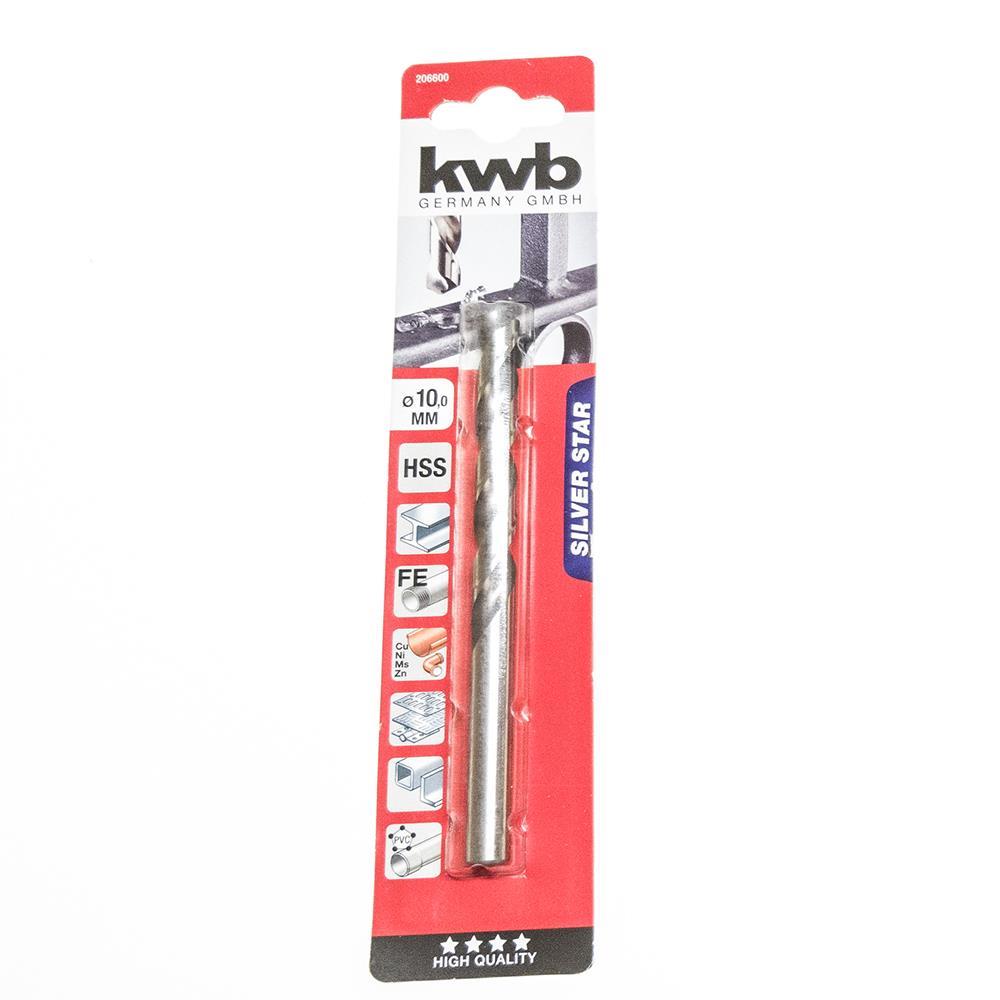 KWB HSS-Spiralbohrer Silver Star Ø 10,0 mm, 135°, rechtsschneidend 206600 206600.jpg