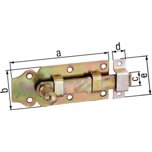 GAH Alberts Türriegel Länge 140mm Breite 52mm STA galv. gelb verzinkt ger. 4004338115401.jpg