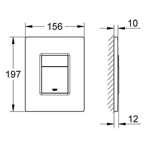GROHE WC-Betätigung Skate Cosmopolitan38732 senkr./waager. warm sunset glänzend 38732DA0 4005176339097_2.jpg