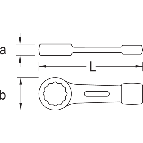 Gedore 306 1.11/16AF Schlag-Ringschlüssel 6479260 für besonders schwere Montagen 4010886647929_2-2.png