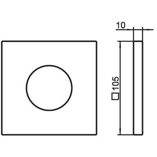 KEUCO KE Wandrosette EHM IXMO 59551, eckig, 105×105 mm, pol. Schwarzchrom dunkel 4017214570676_2.jpg