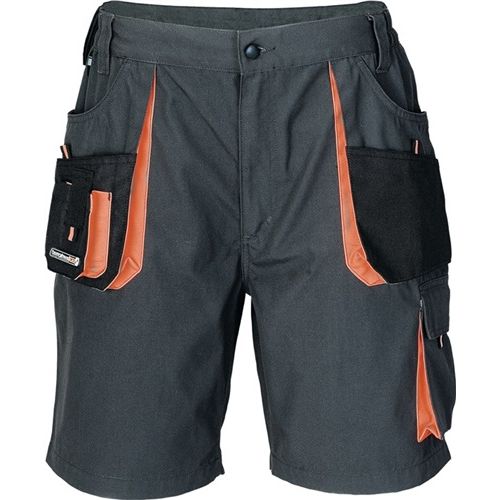 Terrax Herrenshorts Größe 48 dunkelgrau/schwarz/orange 65% PES/35% CO kurze Hose 4029148500087.jpg