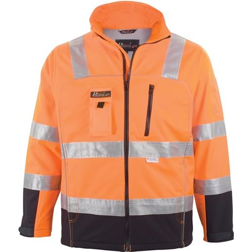 Prevent Warnschutz-Softshelljacke Größe XL orange/schwarz 96% PES/4% EL 4029201141585.jpg