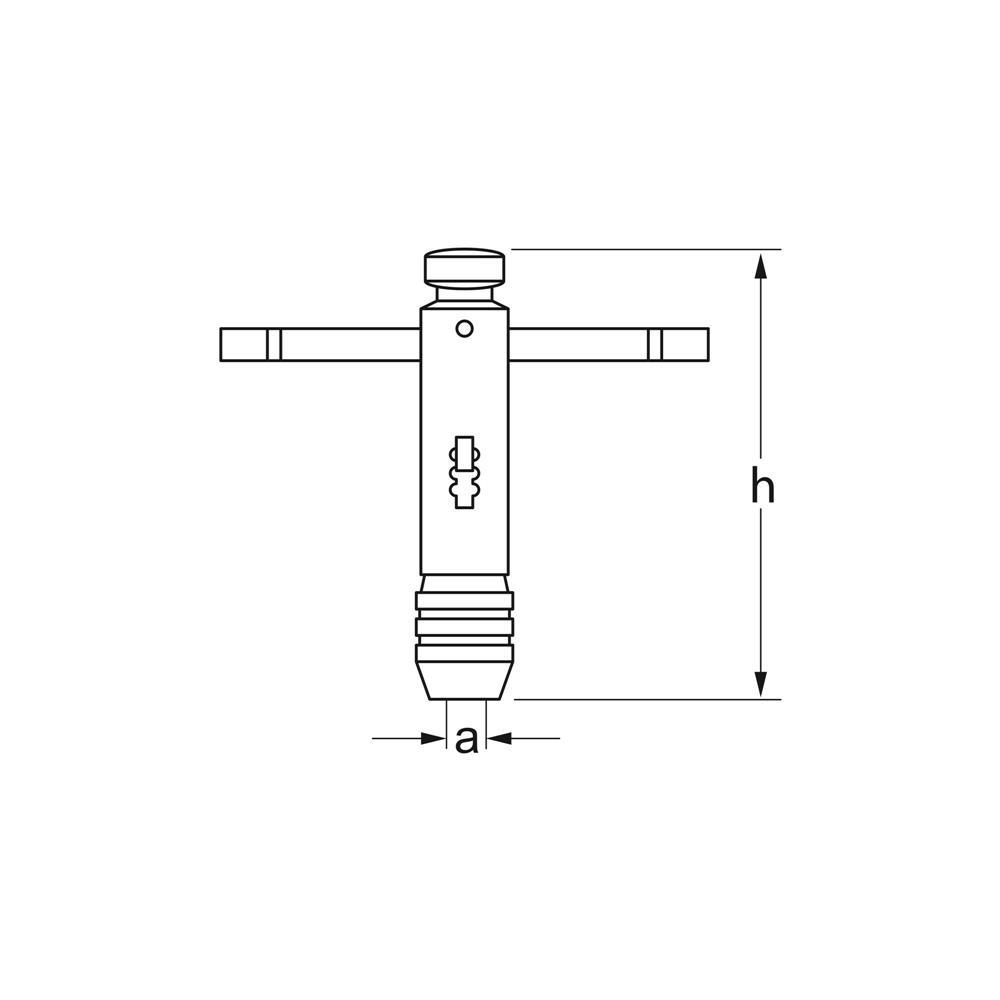 MATADOR Werkzeughalter 85 mm mit Knarre Spannbereich 2,4 – 5,5 mm 07720001 4040674126107_2.jpg