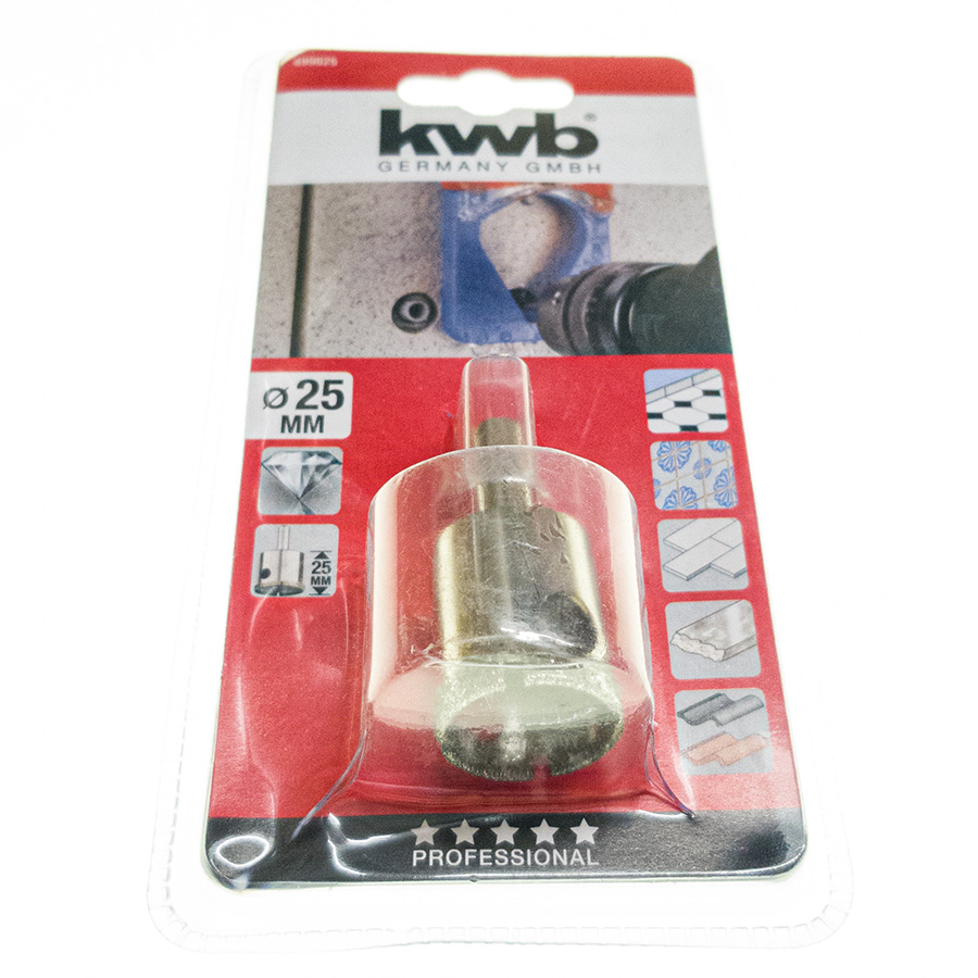 KWB Lochsäge 25 mm x 25 mm, Diamant, 90°, max. 1000 Rpm 499825-1.jpg