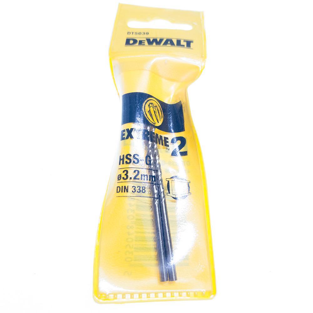 DeWALT 3,2 mm Metallbohrer HSS-G 3,2x65x36 mm, 2 Stück, DT5039-QZ 5035048034811-1.jpg