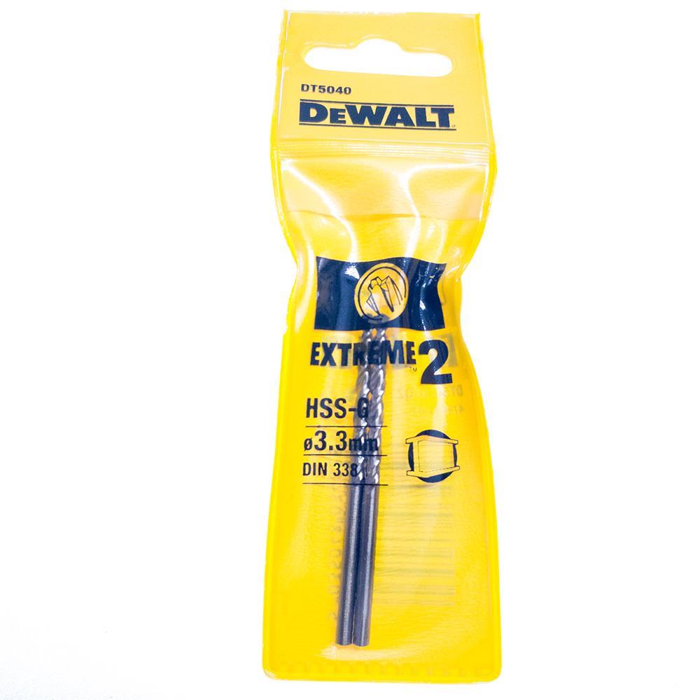 DeWALT 3,3 mm Metallbohrer HSS-G 3,3x65x36 mm, 2 Stück DT5040-QZ 5035048034828-1.jpg