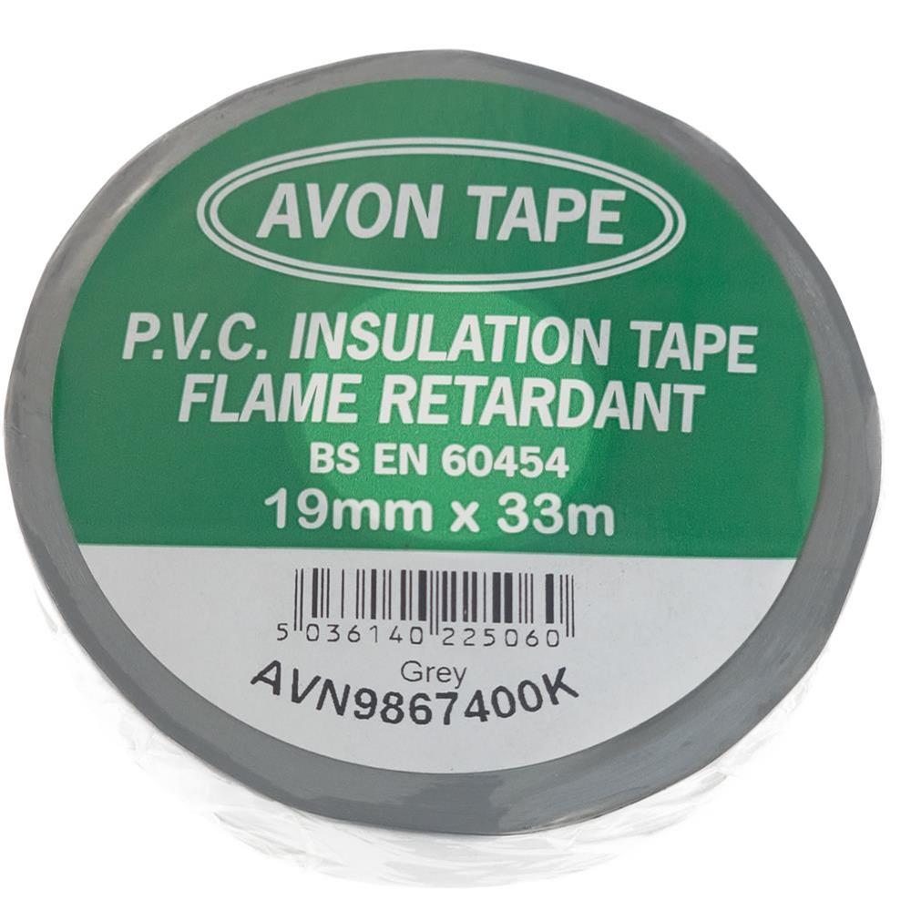 AVON Isolierband grau 19 mm x 33 m PVC Elektro-Isolierband AVN9867400K 5036140225060-1.jpg