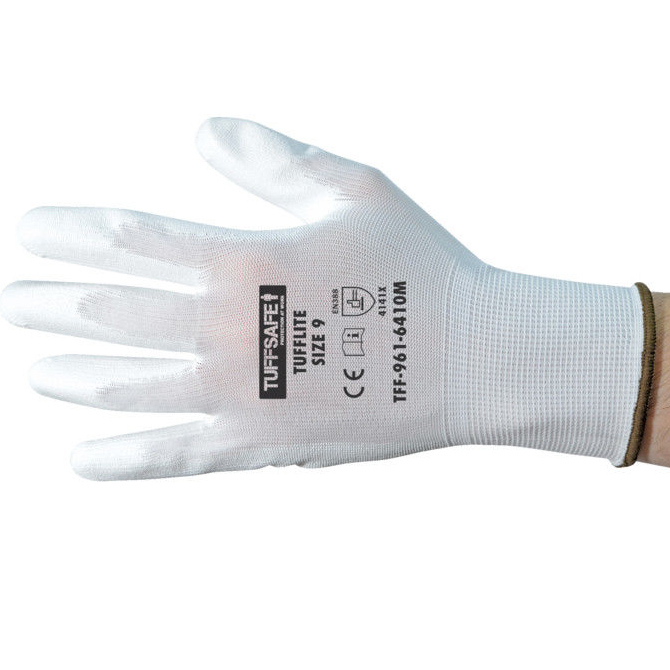 Mechanische Schutzhandschuhe Größe 9 weiß 12er Pack Nylon Handschuhe TFF9616410M 5036140392021-1.jpg