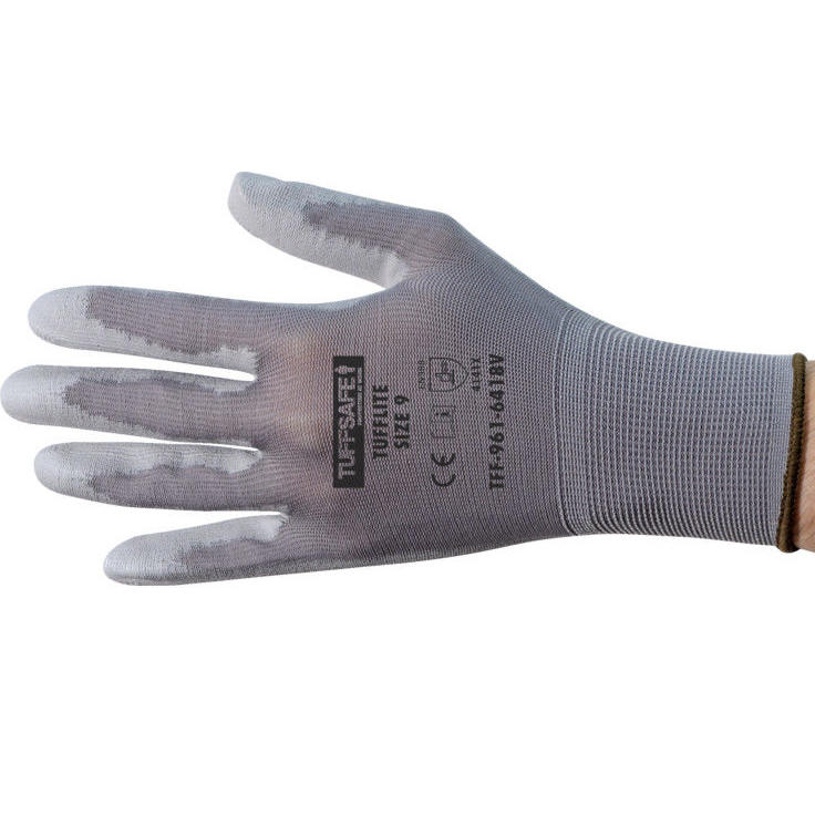 Mechanische Schutz-Handschuhe Größe 8 grau Nylon 12 Paar Tuffsafe TFF9616417T 5036140392069-1.jpg