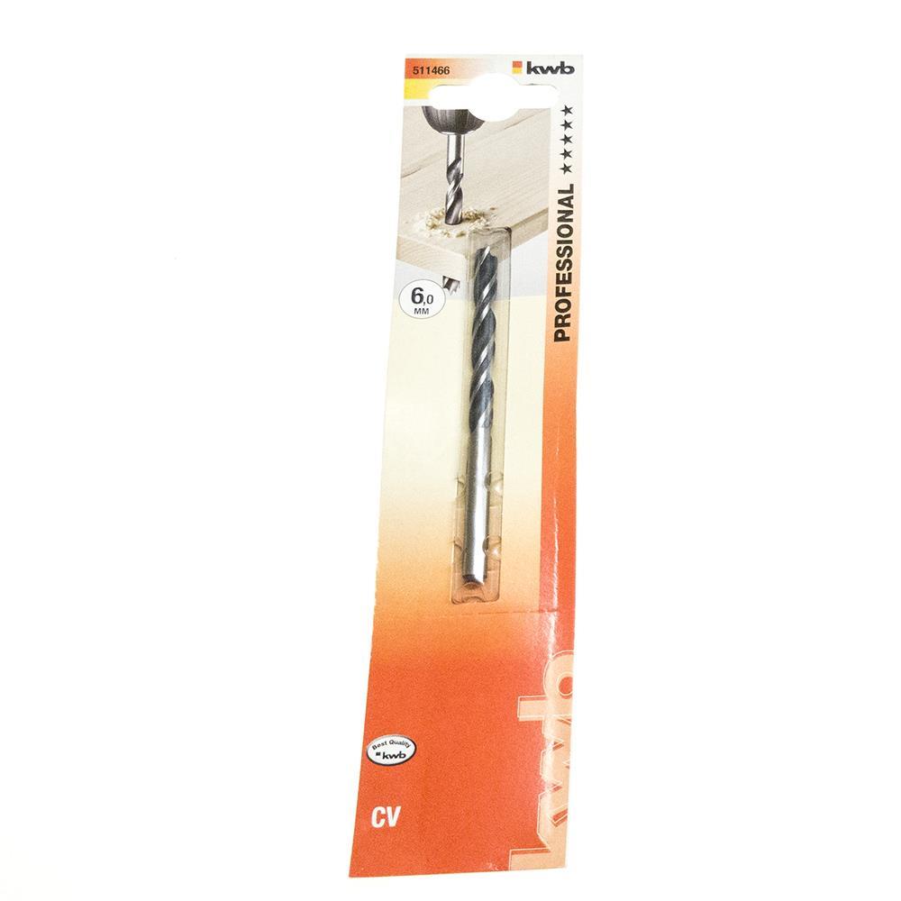 KWB Holzspiralbohrer CV 2-Fasen Ø 6,0 mm 511466 511466.jpg