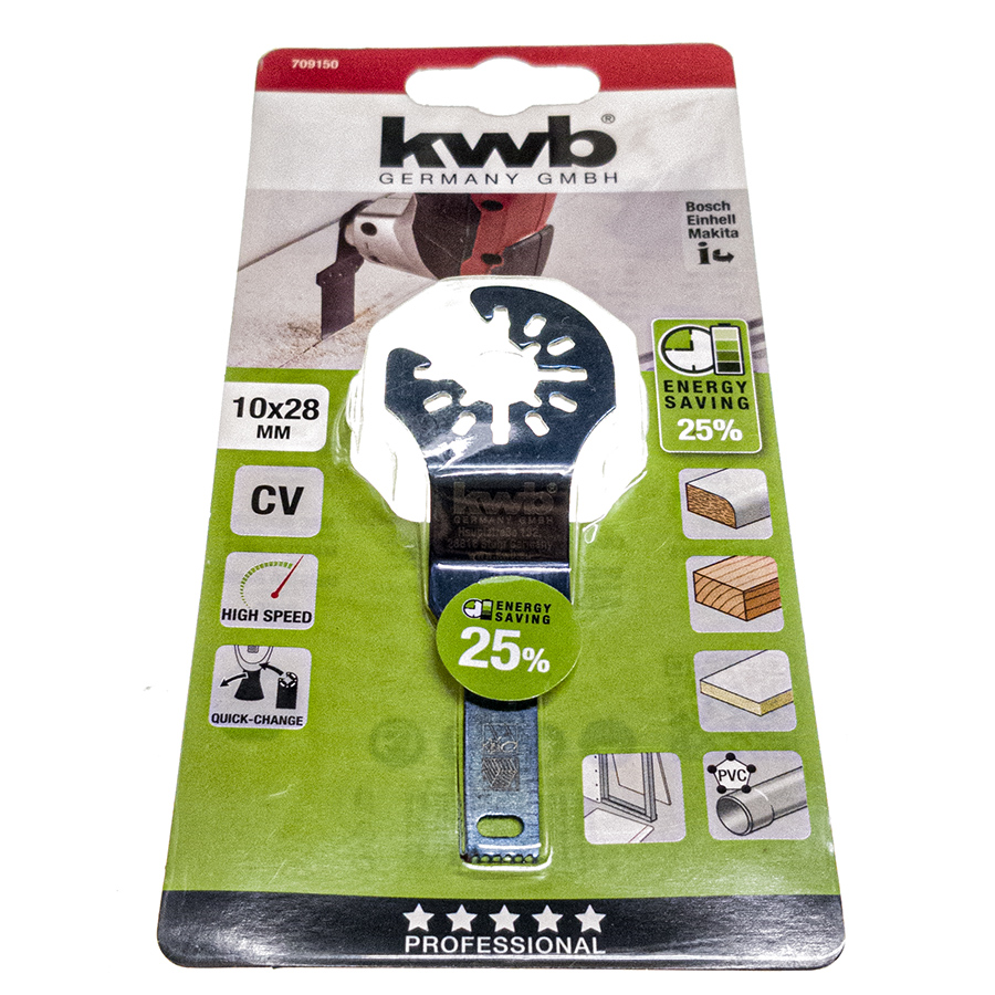 KWB Multitool-Zubehör Tauchsägeblatt 10 x 28 mm, CV, High Speed, Quick Change 709150-1.jpg