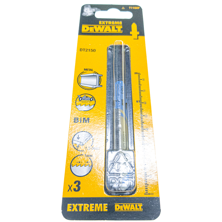 DeWALT Stichsägeblatt BIM Metall <3 mm, 3 Stück Pack DT2150-QZ DT2150-1.jpg