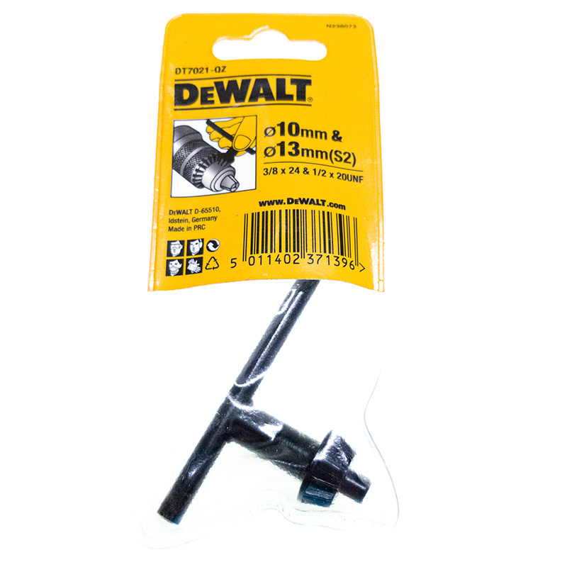 DeWALT Bohrfutter-Schlüssel für 10 mm + 13 mm Bohrfutterschlüssel DT7021-QZ DT7021-QZ-.jpg